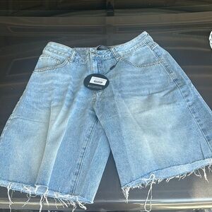 White fox vintage denim shorts